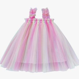 NEW baby girl tulle tutu dress 6-12 mos